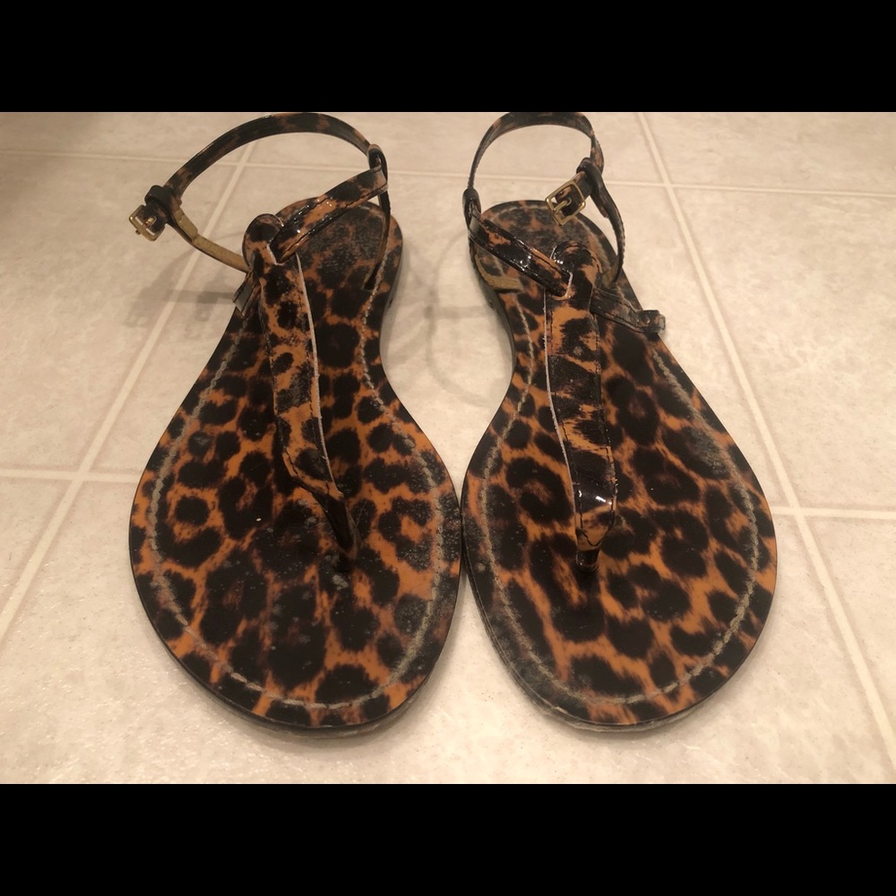 Cheetah print burnt sienna size 8 flats